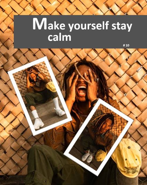 Illustration for the rule Make Yourself Stay Calm, one of the ten rules in MAKIN' IT HOME